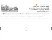 Tablet Screenshot of bethabraham.org